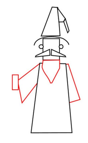 Пошаговый рисунок волшебника