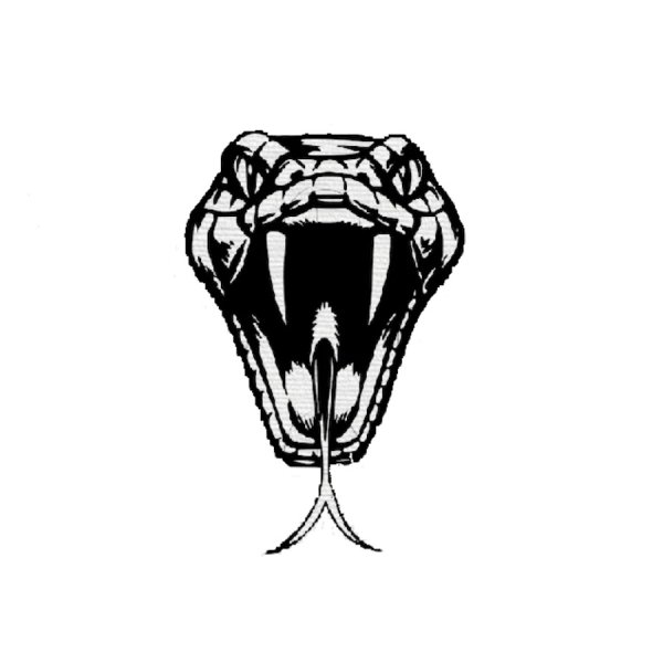 Тату голова кобры