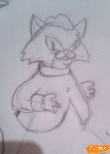 Кот Базилио карандашом