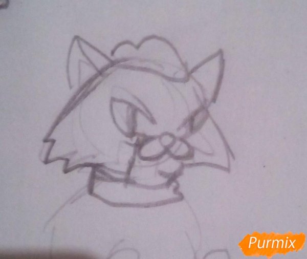 Кот Базилио поэтапно