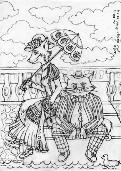 Кот Базилио арт