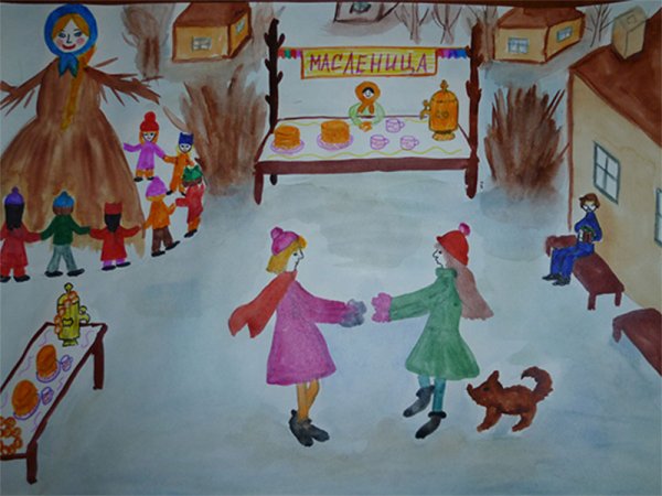 Иллюстрация к празднику Масленица