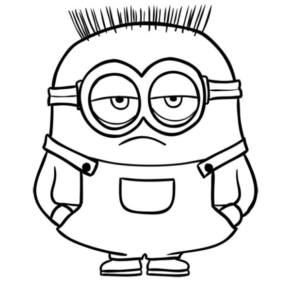 Миньоны карандашом