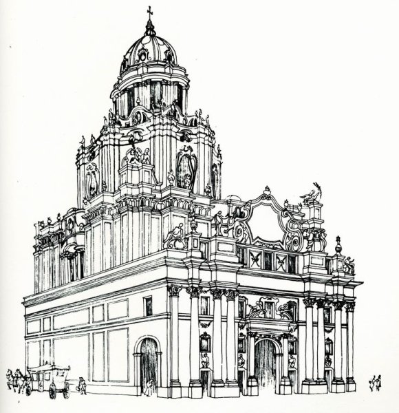 Архитектура Барокко Графика
