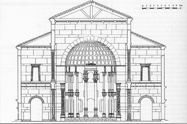 Зарисовка храма в стиле Модерн
