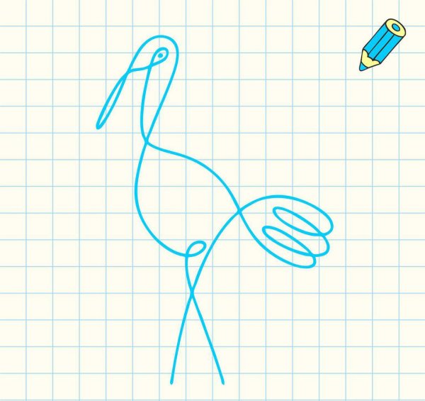 Рисунок одной линией не отрывая руки