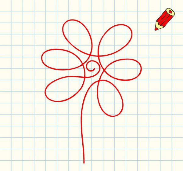 Рисование одной линией для детей