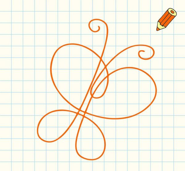 Рисунок одной линией не отрывая