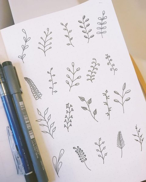 Рисуночки Bullet Journal