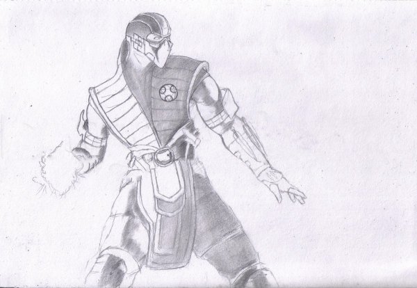 Саб-Зиро Mortal Kombat нарисовать
