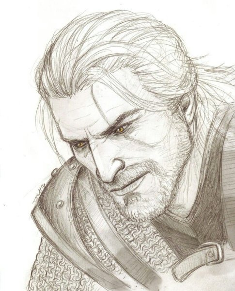 Скетч Ведьмак Геральт