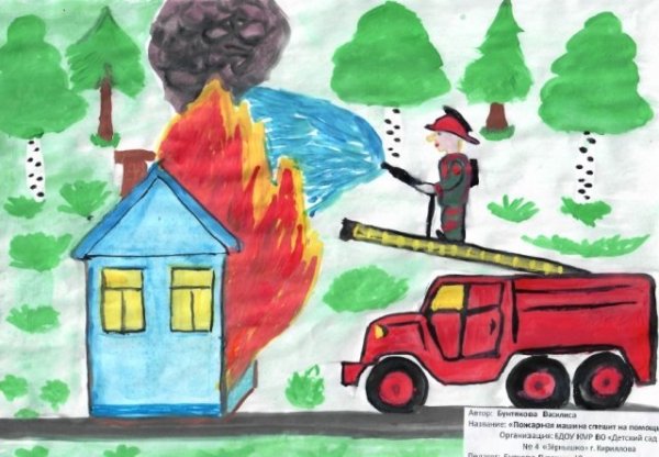 Рисунок пожарная безопасность
