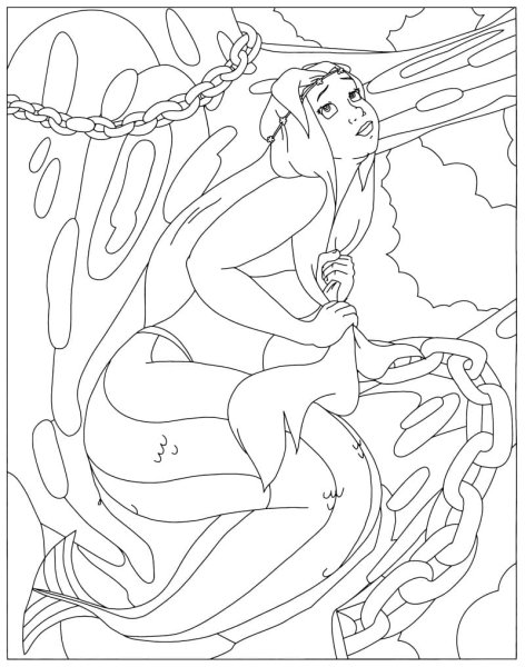 Русалка на Камне спиной