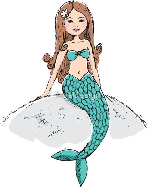 Русалка на дубе рисунок