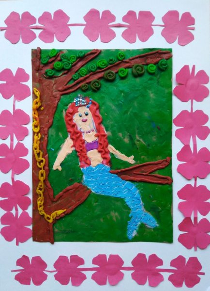 Русалка мультяшками на Камне