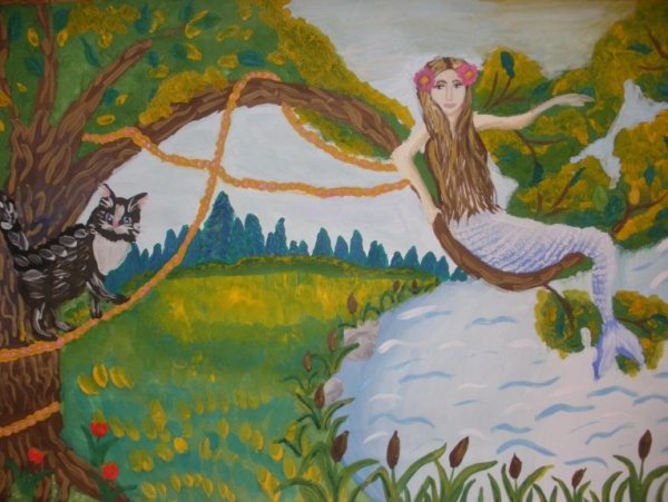 Раскраска Королева Русалка