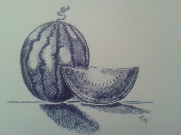 Как нарисовать Арбуз