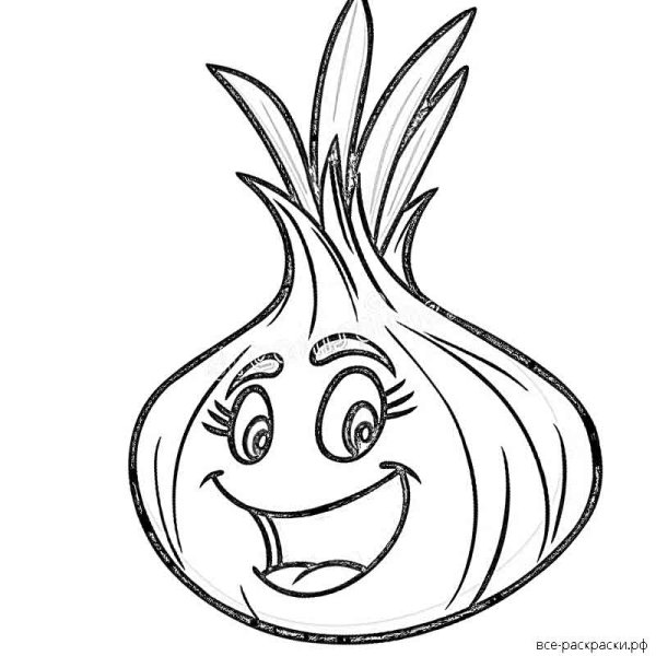 Чеснок мультяшный