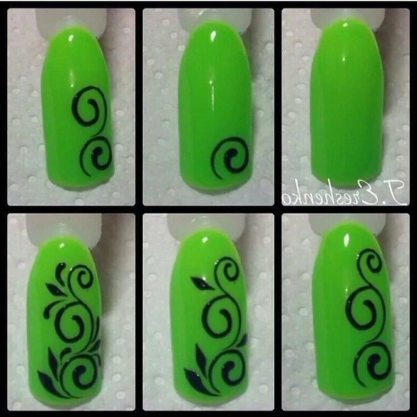 Рисунки на ногтях для начинающих