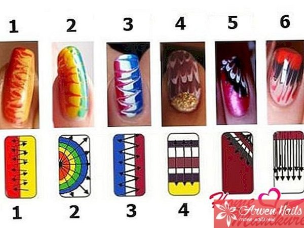 Рисунки на ногтях для начинающих