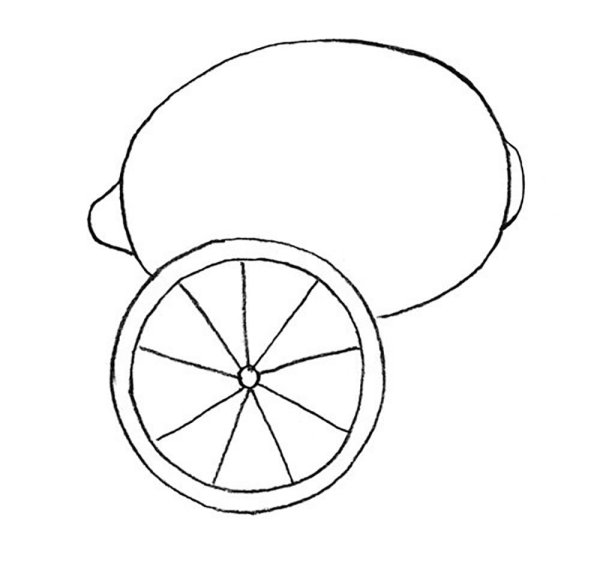 Лимон карандашом