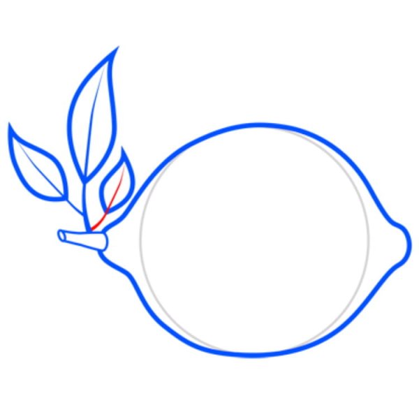 Лимон рисовать