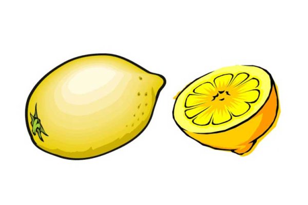 Лимон раскраска