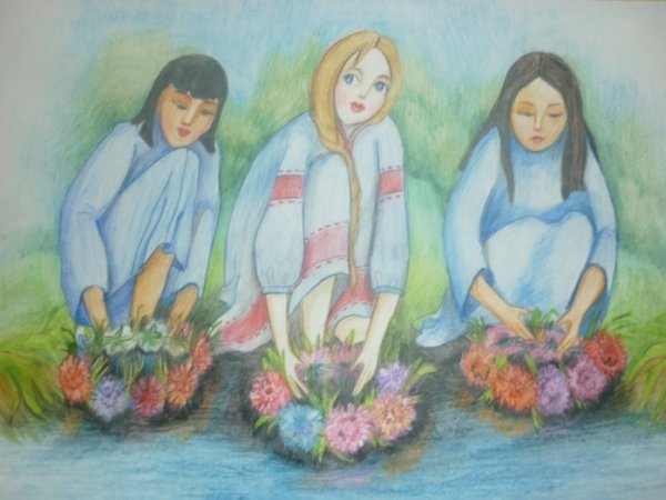 Нарисовать праздник Ивана Купала