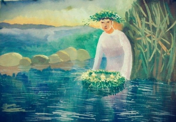 Праздник Иван Купала иллюстрации для детей