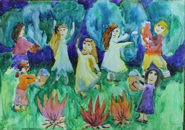 Иван Купала рисунок детский