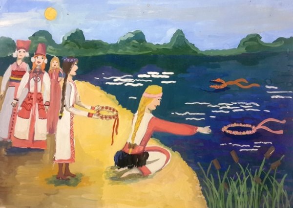 Иван Купала рисунки детей