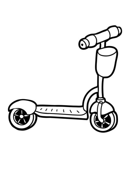 Самокат рисунок
