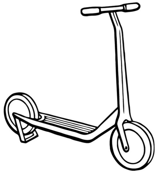 Раскраски самокаты трюковые
