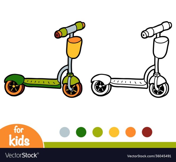 Самокат детский рисунок