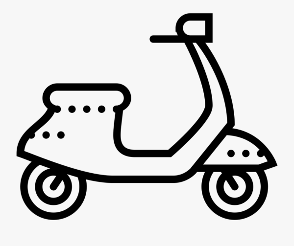 Раскраска самокат