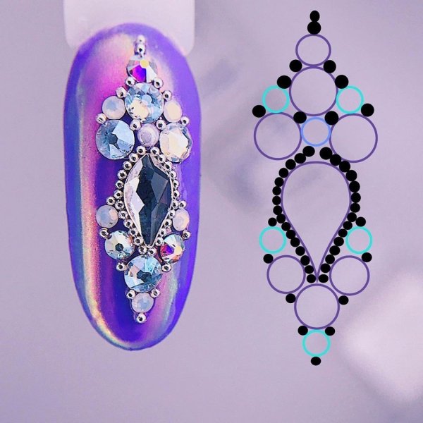 Инкрустация стразами