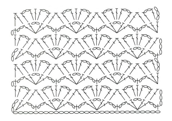 Вязание крючком схемы узоров