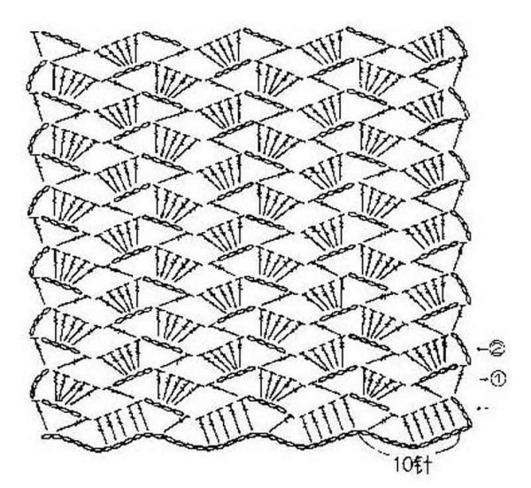 Узоры для вязания шарфа крючком