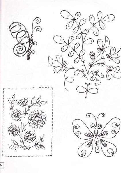 Лёгкие рисунки для вышивания