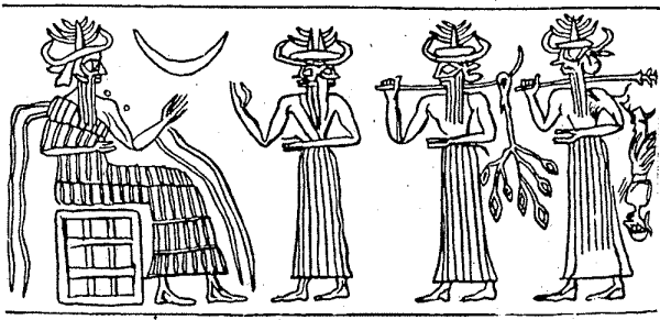 Шумерские изображения адам и ева