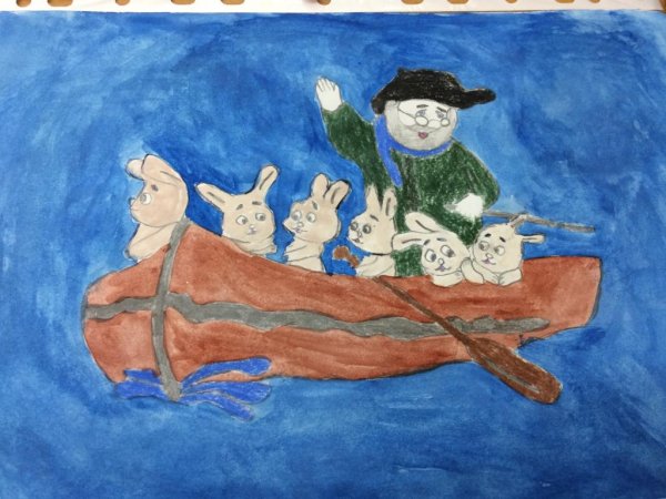 Иллюстрация дед Мазай и зайцы 3 класс