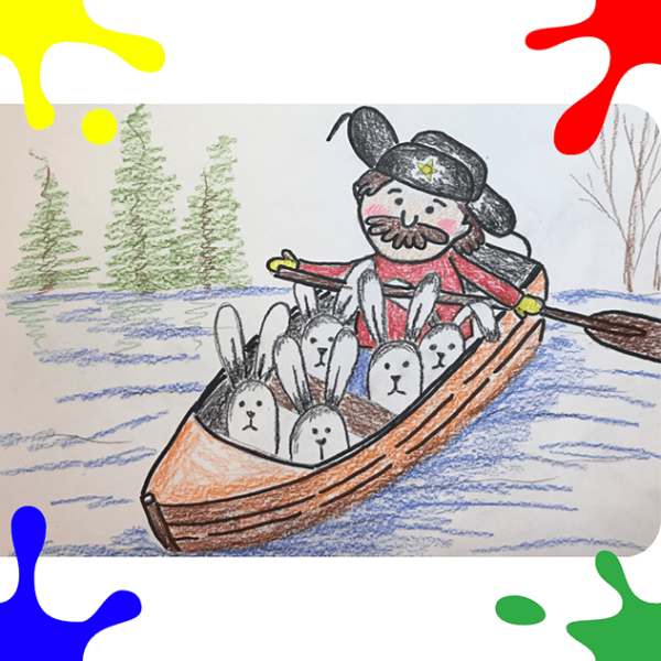 Дед Мазай рисунок