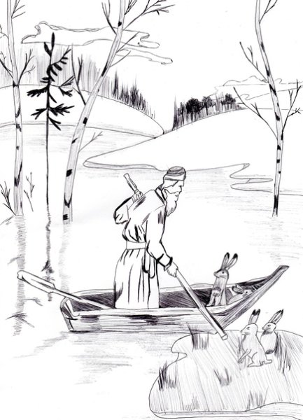 Некрасов дед Мазай и зайцы