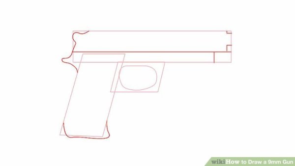 P350 пистолет чертеж