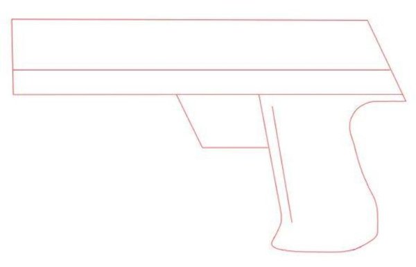 Нарисовать пистолет