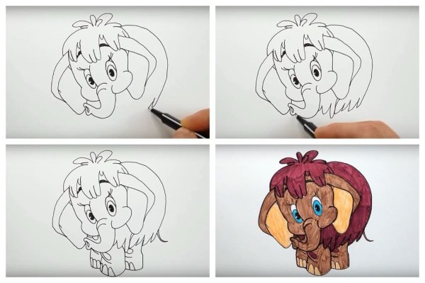 Мамонтенок рисунок