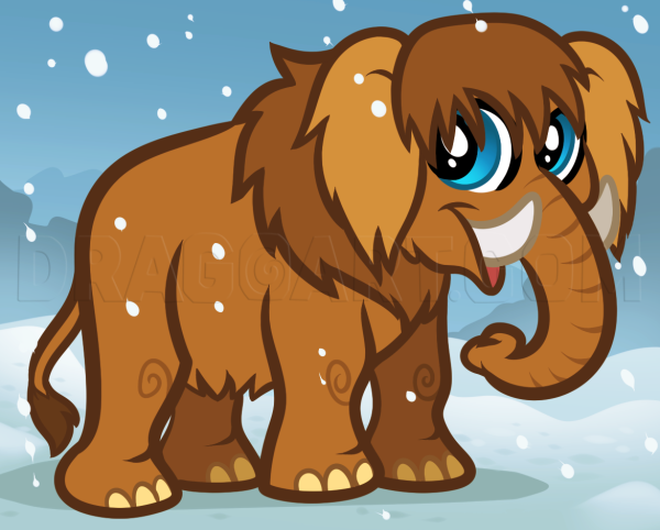 Раскраски про Мамонтов