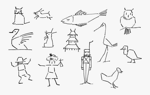 Рисунки из линий для детей