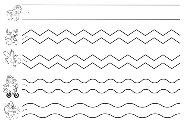 Графомоторная дорожка для детей 4-5 лет