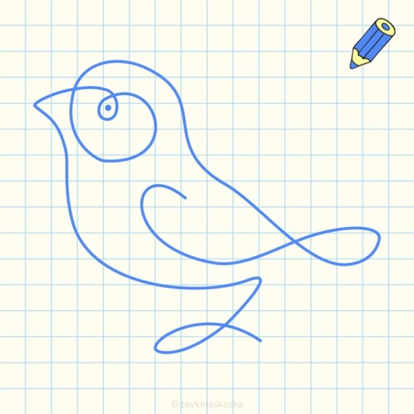 Рисование непрерывной линией для детей